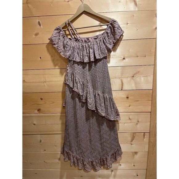 House of Harlow 1960 x Revolve Lavender Silk Blend High Low Dress XXS